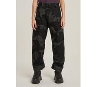 Wirkhose G-STAR "Cargohose 3D Boyfriend", Damen, Gr. 24, asfalt, carbon ao, Obermaterial: 97% Baumwolle, 3% Elasthan, Hosen (33151223-24) asfalt, carbon ao