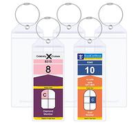 Wisdompro Kofferanhänger für Kreuzfahrten 5 Stück, PVC Wasserdichte Gepäckanhänger mit Draht Schlüsselanhänger, 7.2 X 19 cm Luggage Tag, Kofferanhänger Flugreise für Koffer Gepack Tasche