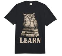 Wise Owl Learn Books Student Back to School Reading Comfort Colors Adult Heavyweight T-Shirt