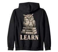 Wise Owl Learn Books Student Back to School Reading Kapuzenjacke