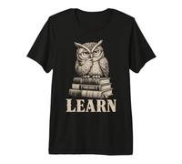 Wise Owl Learn Books Student Back to School Reading Premium T-Shirt
