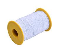 Wisebom Elastisch Faden, 0.5mmx320m Gummikordel Stretch Fabric Crafting Beading Cord Faden für Armbändern, Halsketten, Schmuck Herstellung und DIY (Weiß)
