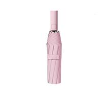 WISEHUBY Regenschirm, LSF 50+, 16 Rippen, automatischer Faltschirm, winddicht, groß, UV-Schutz, Sonnen- und Regenschirm, leichtes Reise-Design für Damen/Herren, rose, A