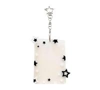 Wisylizv Schlüsselanhänger mit Bilderrahmen | 10x7,6 cm DIY Acryl Transparent - Transparente Foto- und Kartenhülle, Für Frauen Mädchen Kinder Geschenke Geburtstag Party, Schwarz , riferimento