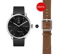 Withings ScanWatch 2 - Black 38mm + Gratis Lederarmband Braun