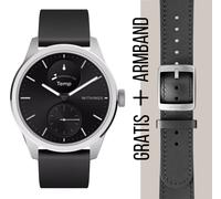 WITHINGS - SCANWATCH 2 - black / 42mm + Gratis Lederarmband schwarz