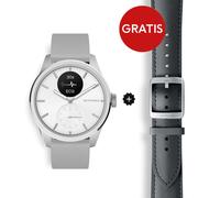 Withings ScanWatch 2 - White 42mm + Gratis Withings Lederarmband in Braun