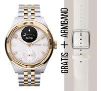 WITHINGS - SCANWATCH NOVA - BRILLIANT - Bi-Color / 39mm + Gratis Fluorelastomer-Armband sand