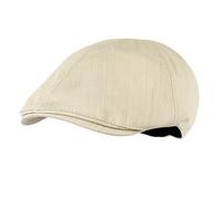 WITHMOONS Schlägermütze Golfermütze Schiebermütze Simple Newsboy Hat Flat Cap SL3026 (Ivory)