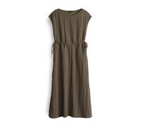 OPUS Damen Midikleid | Schimmerndes Midikleid WITRANA mit Verstellbarer Taille Olive Leaf, 40