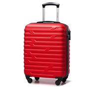 WITTCHEN Koffer - Handgepäck | hartschalen, Material: ABS | hochwertiger und Stabiler | Rot | 38 L | 54x39x23 cm