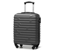 WITTCHEN A-line II Kabinengepäck Kabinenkoffer Handgepäck Rollkoffer Reisekoffer Bordkoffer Hartschale ABS Hochwertiger Stabiler Größe S Graphit Lufthansa/Eurowings/Ryanair/Condor/Discover Airlines