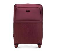 WITTCHEN AXIS | L 76x51x27 cm | Großer Koffer Reisekoffer | Hybrid ABS Nylon mit Reißverschlusstasche TSA Zahlenschloss Teleskopgriff 360° Rollen Leichtgewicht Hartschale Gepäck | Burgund