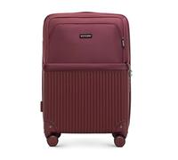 WITTCHEN AXIS | M 65x44x26 cm | Mittelgroßer Koffer Reisekoffer | Hybrid ABS Nylon mit Reißverschlusstasche TSA Zahlenschloss Teleskopgriff 360° Rollen Leicht Gepäck Trolley | Burgund