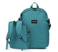 WITTCHEN City | kompakter flugzeug Rucksack | wasserdicht | Handgepäck | Stadtrucksack | Arbeitsrucksack | verstellbare Schultergurte | Polyester | 37 × 28 × 12 cm | Farbe: turquoise