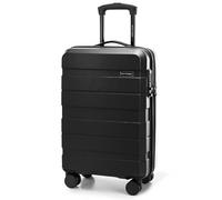 WITTCHEN COMODO Line Kleiner Koffer Kabinentasche Kabinenkoffer Handgepäck Reisekoffer Hartgepäck aus ABS TSA Schloss Handgepäck Reisekoffer Größe S Schwarz