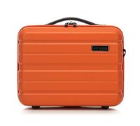 WITTCHEN COMODO Line Kosmetikkoffer Reisegepäck Kulturbeutel Kosmetiketui aus ABS Kosmetiktasche Damen Reiseetui Abnehmbarer Trageriemen Größe XS Orange