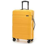 WITTCHEN COMODO Line Mittelgroßer Koffer Trolley Hartgepäck aus ABS TSA Schloss Reisekoffer Check-In Gepäck Größe M Gelb