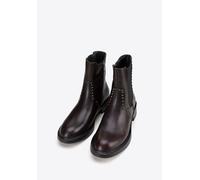 Wittchen Damen-Chelsea-Boots aus Leder mit Ziernieten, braunes Naturleder EU 38