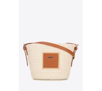 Wittchen Damen Korbtasche aus Baumwollmischgewebe, klein, beige, Polyester Einheitsgröße