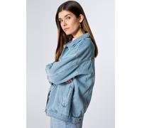 Wittchen Damen Oversized Jeansjacke Blau Baumwolle L/XL