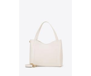 Wittchen Damen-Shopper-Tasche aus Leder mit Geldbörse, Creme, Naturleder Einheitsgröße