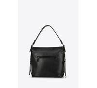 Wittchen Damenhandtasche, Tasche aus Öko-Leder, glänzend schwarz Einheitsgröße