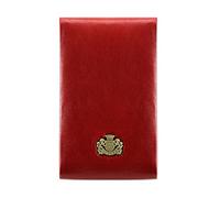 WITTCHEN Etui aus Leder | mit exklusiven Paket | aus hochwertigen Materialien | elegant und klassisch | Rot | 7x11 cm