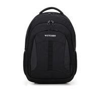 WITTCHEN Flugrucksack | Kompakter 15,6-Zoll-Laptop-Rucksack | Reiserucksack für Flugzeug | Business Backpack | USB-freundlich | Handgepäck 47×30×20 cm |Farbe: Schwarz