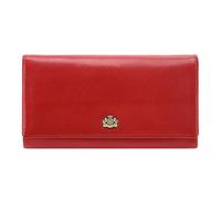 WITTCHEN Geldbörse aus Rindsleder | Kollektion: Arizona | mit Druckknopfverschluss | aus hochwertigen Materialien | elegant und klassisch | Rot | 18.5x9.5 cm