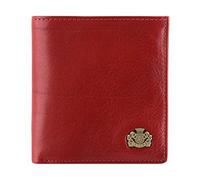 WITTCHEN Geldbörse aus Rindsleder | Kollektion: Arizona | mit Druckknopfverschluss | aus hochwertigen Materialien | elegant und klassisch | Rot | 9.3x10 cm