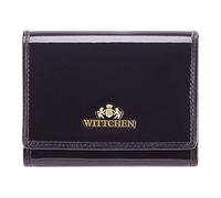 WITTCHEN Geldbörse aus Rindsleder | Kollektion: Verona | verschließt mit Druckknopf | aus hochwertigen Materialien | elegant und klassisch | Navy Blau | 12x9.5 cm