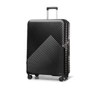 WITTCHEN GL Style Line | Reisekoffer Rollkoffer Trolley Großer Koffer Handgepäck Hartschale aus Polycarbonat mit 4 Zwilling-Rollen Zahlenschloss Teleskopgriff GL Style Größe L Schwarz