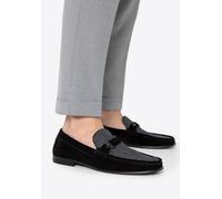 Wittchen Herren-Mokassins aus schwarzem kariertem Stoff EU40