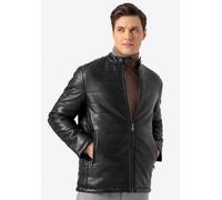 Wittchen Herren-Steppjacke aus schwarzem Öko-Leder S