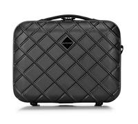 WITTCHEN Kosmetikkoffer Reisekoffer Handgepäck Kabinengepäck Rollkoffer Hartschale aus ABS mit 4 Spiner Rollen Zahlenschloss Teleskopgriff Classic line Schwarz