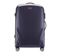 WITTCHEN PC Ultra Light Hartgepäck Reisekoffer Trolley Koffer Mittlerer Koffer aus Polycarbonat Vier Lenkrollen TSA Kombinationsschloss Aluminium Teleskopgriff Größe M Dunkelblau