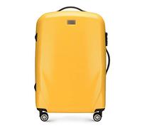 WITTCHEN PC Ultra Light Hartgepäck Reisekoffer Trolley Koffer Mittlerer Koffer aus Polycarbonat Vier Lenkrollen TSA Kombinationsschloss Aluminium Teleskopgriff Größe M Gelb