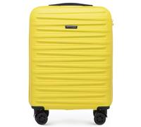 WITTCHEN Skyspeed Line Kabinenkoffer Kleines Kabinengepäck ABS Hartschalenkoffer Reisekoffer Rollkoffer Kleiner Koffer Trolley Kombinationsschloss Teleskopgriff Gelb Lufthansa/Eurowings/Ryanair/Condor