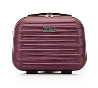 WITTCHEN Skyspeed Line Kosmetikkoffer Reisegepäck ABS Hartschalenkoffer Kulturbeutel Kosmetiketui Kosmetiktasche Damen Schultergurt Elastischer Koffergurt Maroon Lufthansa/Eurowings/Ryanair/Condor