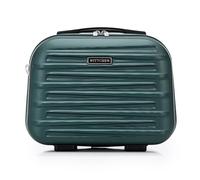 WITTCHEN Skyspeed Line Kosmetikkoffer Reisegepäck ABS Hartschalenkoffer Kulturbeutel Kosmetiketui Kosmetiktasche Damen Schultergurt Elastischer Koffergurt Grün Lufthansa/Eurowings/Ryanair/Condor