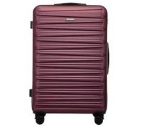 WITTCHEN Skyspeed Line Reisegepäck Großer Koffer Hartschalenkoffer ABS Groß Rollkoffer Trolley Check-In Gepäck Kombinationsschloss Teleskopgriff 4 Rollen Maroon Lufthansa/Eurowings/Ryanair/Condor