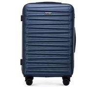 WITTCHEN Skyspeed Line Reisegepäck Medium Koffer Hartschalenkoffer ABS Rollkoffer Trolley Mittlerer Koffer Reisekoffer Kombinationsschloss Teleskopgriff Marineblau Lufthansa/Eurowings/Ryanair/Condor