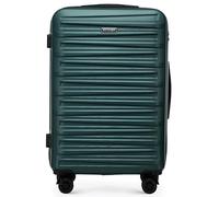 WITTCHEN Skyspeed Line Reisegepäck Medium Koffer Hartschalenkoffer ABS Rollkoffer Trolley Mittlerer Koffer Reisekoffer Kombinationsschloss Teleskopgriff Grün Lufthansa/Eurowings/Ryanair/Condor