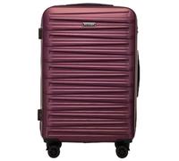 WITTCHEN Skyspeed Line Reisegepäck Mittelgroßer Koffer Hartschalenkoffer ABS Rollkoffer Trolley Mittlerer Koffer Reisekoffer Kombinationsschloss Teleskopgriff Maroon Lufthansa/Eurowings/Ryanair/Condor