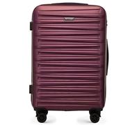 WITTCHEN Skyspeed Line Reisegepäck Mittelgroßer Koffer Hartschalenkoffer ABS Rollkoffer Trolley Mittlerer Koffer Reisekoffer Kombinationsschloss Teleskopgriff Maroon Lufthansa/Eurowings/Ryanair/Condor