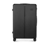 WITTCHEN Stripes Line Großer Koffer 76,5 x 50 x 29 cm (XL) | Hartschalen-Trolley ABS 96 l, 4 Rollen 360° | Koffer groß für Lufthansa/Eurowings/Ryanair, zahlenschloss, teleskopgriff | Farbe: Schwarz