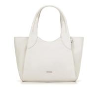 WITTCHEN Umhängetasche | Damen-Koffer aus Kunstleder | Handtasche mit Reißverschluss | A4 -Tasche | Beuteltasche Mit Riemen | Tasche mit zwei Griffen | cremefarben