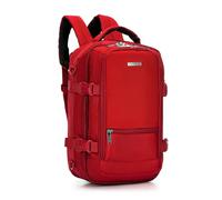 WITTCHEN Urban | Kabinenrucksack | Laptop-Rucksack | Multifunktionaler 2-in-1-Reiserucksack | Rückentasche mit RFID-Schutz | kompatibel mit Wizz Air, LOT, Ryanair | 40x25x20 cm | Farbe: Rubinrot
