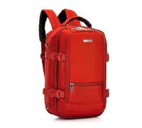 WITTCHEN Urban | Kabinenrucksack | Laptop-Rucksack | Multifunktionaler 2-in-1-Reiserucksack | Rückentasche mit RFID-Schutz | kompatibel mit Wizz Air, LOT, Ryanair | Größe 40x25x20 cm | Farbe: Rot